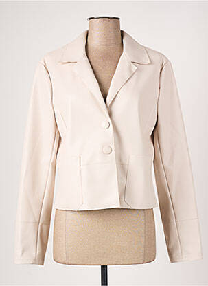Veste simili cuir poches beige TUZZI femme