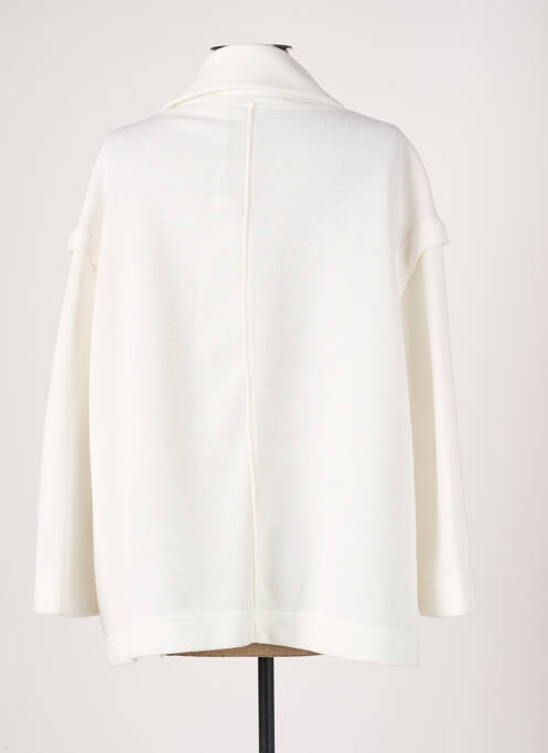Veste casual coupe droite blanc FRANCK ANNA femme