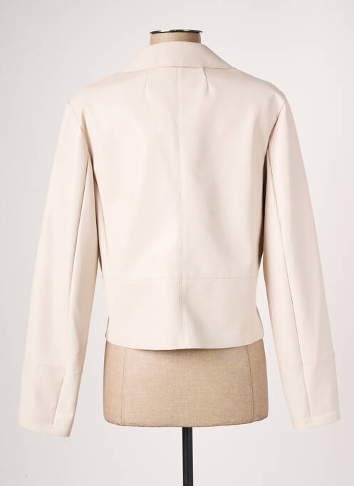 Veste simili cuir poches beige TUZZI femme