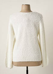 Gilet manches longues blanc MARBLE pour femme seconde vue