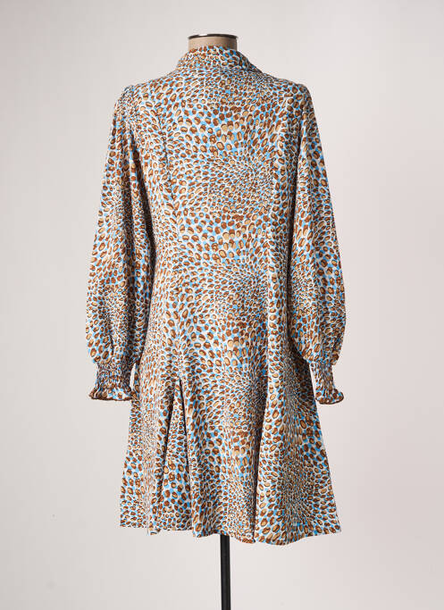 Robe mi-longue beige MARBLE pour femme