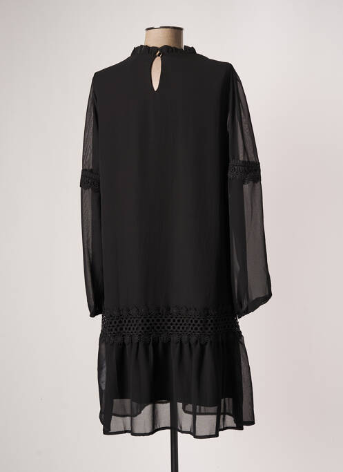 Robe mi-longue noir KAFFE pour femme