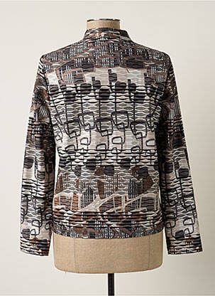 Veste casual coupe cintrée gris FRANK WALDER femme