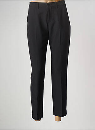 Pantalon chino tissage popeline taille normale noir JENSEN femme
