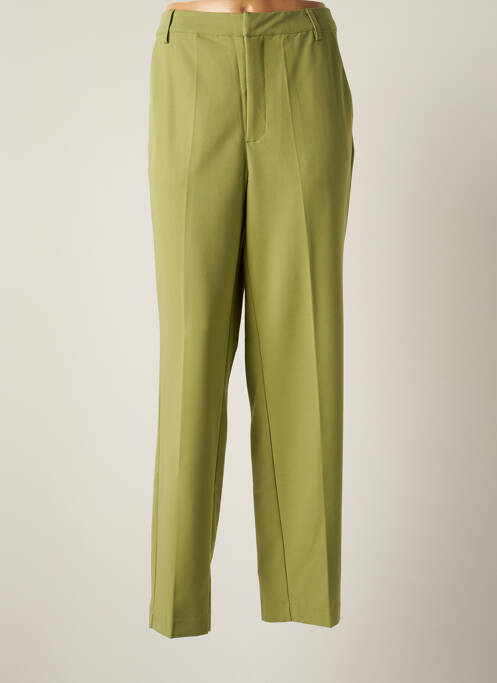 Pantalon droit vert KAFFE pour femme