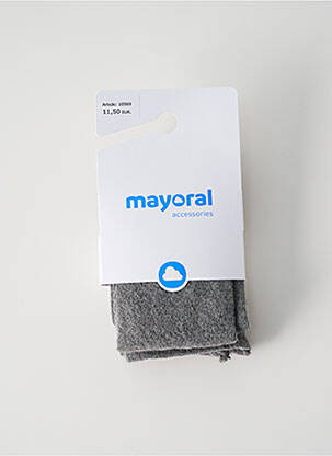 Collants tissage chiné gris MAYORAL fille