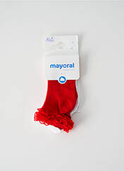 Chaussettes rouge MAYORAL pour fille seconde vue