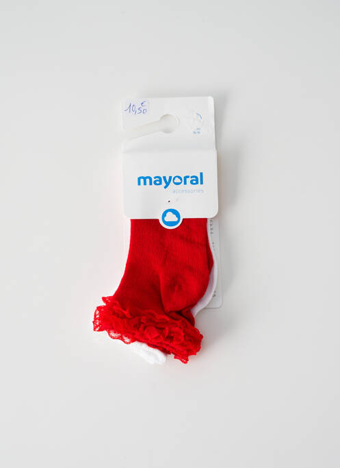 Chaussettes rouge MAYORAL pour fille