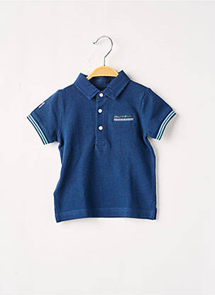 Polo stretch manches courtes bleu MAYORAL garcon