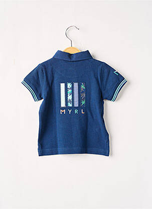 Polo stretch manches courtes bleu MAYORAL garçon