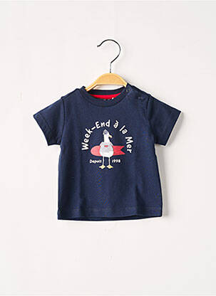 T-shirt bleu WEEK END A LA MER pour enfant