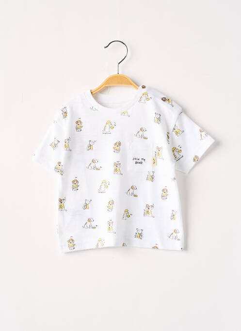 T-shirt stretch manches courtes blanc MAYORAL garcon