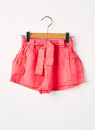 Short poches taille élastique rouge MAYORAL fille