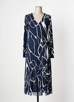 Robe longue manches longues manches longues bleu STREET ONE femme