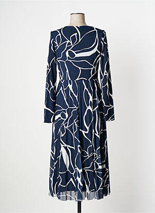 Robe longue manches longues manches longues bleu STREET ONE femme