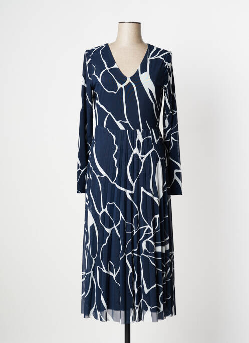 Robe longue manches longues manches longues bleu STREET ONE femme