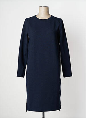 Robe mi-longue manches longues manches longues bleu STREET ONE femme