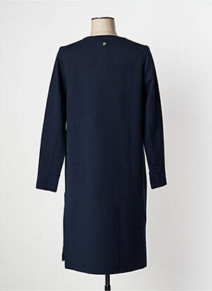 Robe mi-longue manches longues manches longues bleu STREET ONE femme