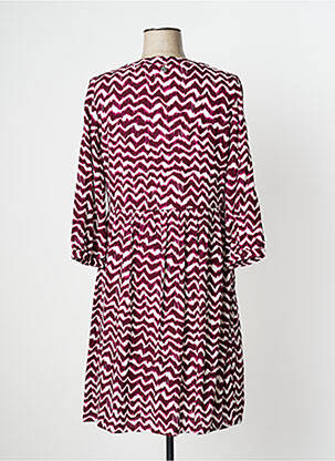 Robe mi-longue manches 3/4 manches 3/4 violet STREET ONE femme