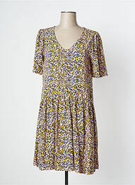 Robe mi-longue manches courtes manches courtes rose BLUTSGESCHWISTER femme