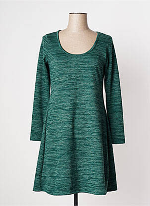 Robe courte vert LINGAM pour femme