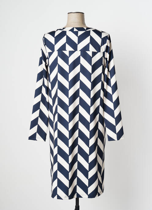 Robe mi-longue manches longues manches longues bleu STREET ONE femme