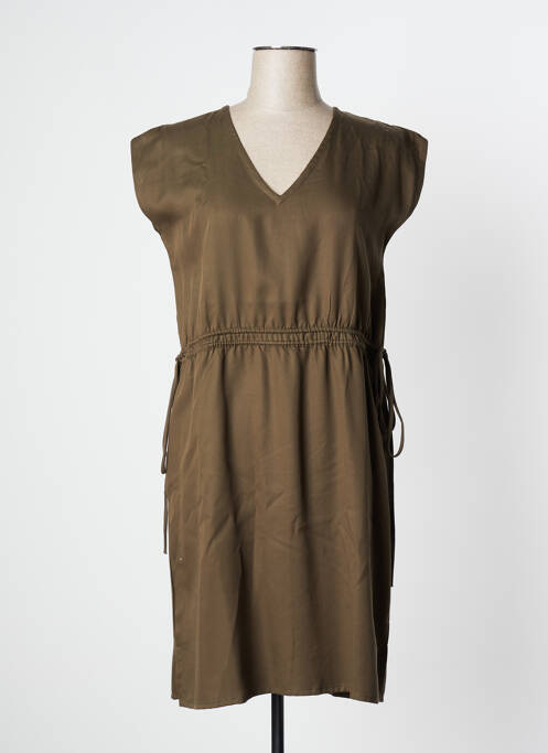 Robe mi-longue manches longues manches longues vert LES TROPEZIENNES PAR M.BELARBI femme