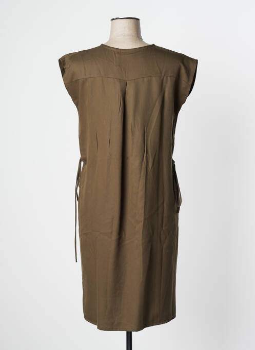 Robe mi-longue manches longues manches longues vert LES TROPEZIENNES PAR M.BELARBI femme