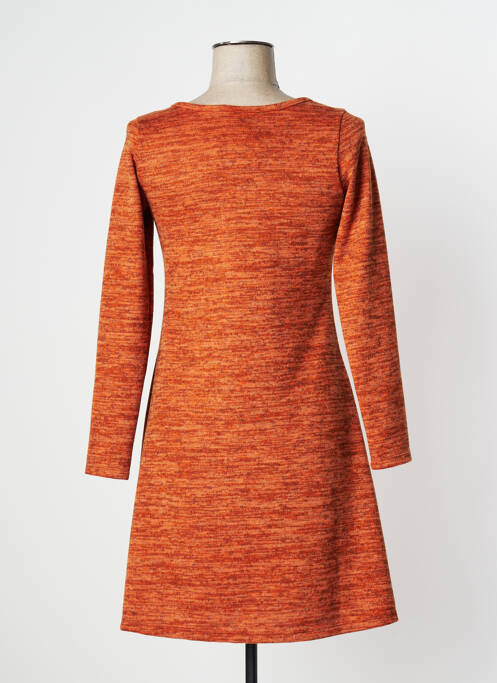 Robe courte orange LINGAM pour femme