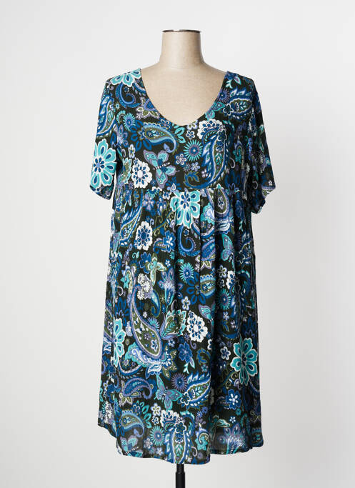 Robe mi-longue bleu AGATHE & LOUISE pour femme