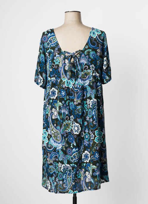 Robe mi-longue bleu AGATHE & LOUISE pour femme