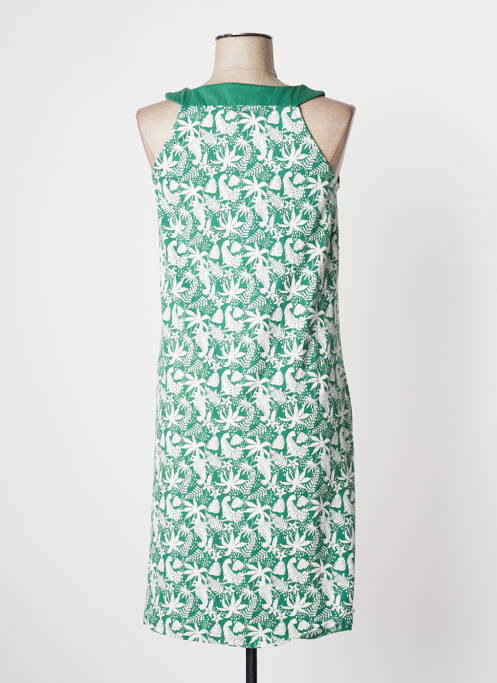 Robe mi-longue vert TRANQUILLO pour femme