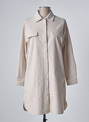 Veste casual coupe droite beige LES TROPEZIENNES PAR M.BELARBI femme