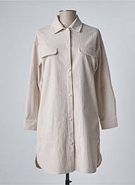 Veste casual coupe droite beige LES TROPEZIENNES PAR M.BELARBI femme