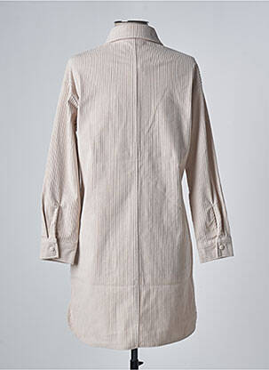 Veste casual coupe droite beige LES TROPEZIENNES PAR M.BELARBI femme