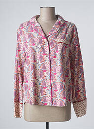 Chemisier coupe droite manches longues rose WHITE STUFF femme