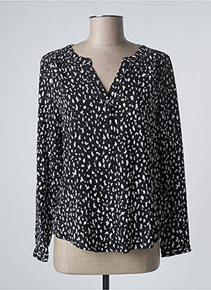 Blouse imprimé fantaisie manches longues noir STREET ONE femme