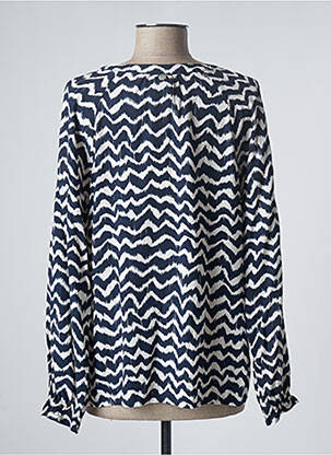 Chemisier imprimé fantaisie manches longues bleu STREET ONE femme