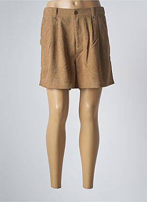 Short fermeture zippée sous rabat boutonné taille normale marron MOLLY BRACKEN femme