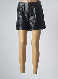 Short tissage simili-cuir taille normale noir MOLLY BRACKEN femme