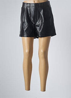Short tissage simili-cuir taille normale noir MOLLY BRACKEN femme