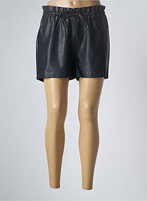 Short tissage simili-cuir taille normale noir MOLLY BRACKEN femme
