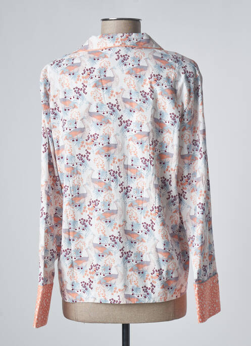 Chemisier coupe droite manches longues orange WHITE STUFF femme