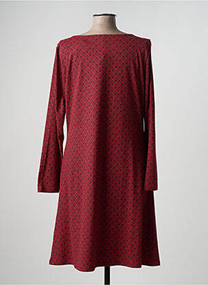 Robe mi-longue manches longues manches longues orange TRANQUILLO femme
