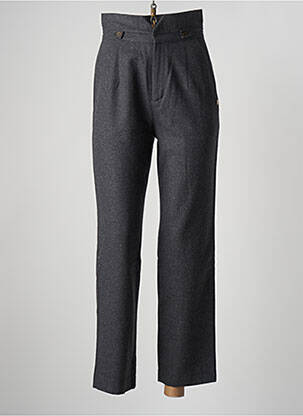 Pantalon droit taille à pinces taille haute gris LES TROPEZIENNES PAR M.BELARBI femme