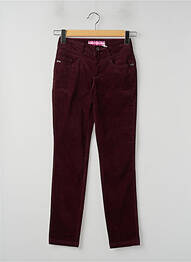 Pantalon slim broderie rivets taille normale rouge STREET ONE femme
