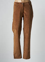 Pantalon slim stretch taille normale marron AGATHE & LOUISE femme