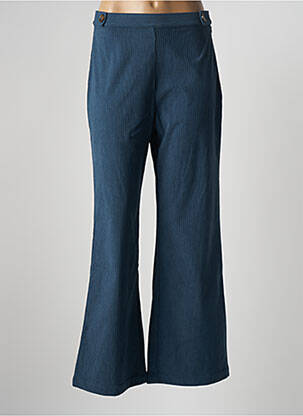 Pantalon large fermeture zip latéral taille normale bleu LES TROPEZIENNES PAR M.BELARBI femme