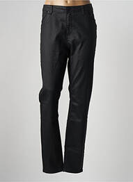 Pantalon slim tissage enduit taille normale noir GEISHA femme