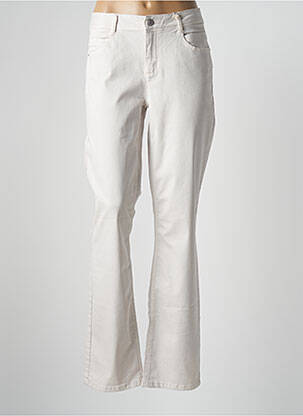 Pantalon chino tissage popeline taille normale beige STREET ONE femme